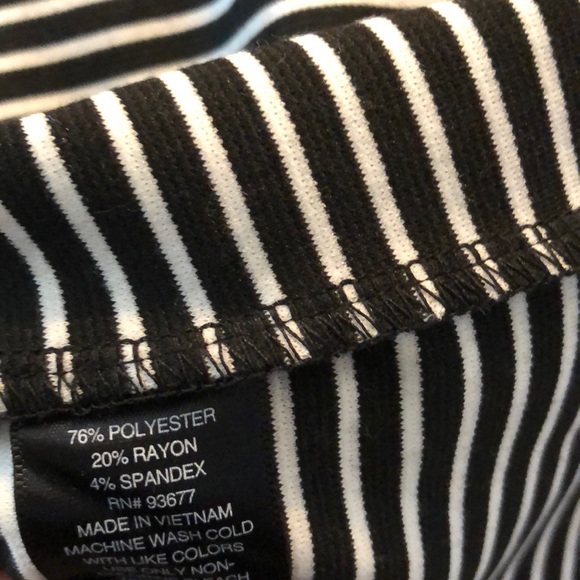Black & White Striped Top - Picture 5 of 5